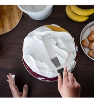 Paslanmaz Çelik L Tipi Pastacı Spatulası – Krema Düzeltme ve Pasta Şekillendirme Bıçağı