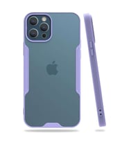 İphone 12 Pro Max Kılıf Platin Silikon - Lila