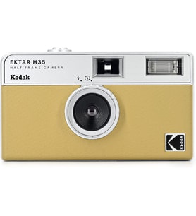EKTAR H35 yarım formatlı film kamerası, 35 mm, tekrar kullanılabilir, odaklanma yok, hafif, kullanımı kolay (kum rengi) (film ve AAA pil teslimat kapsamına dahil değildir)