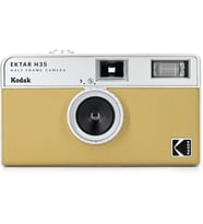 EKTAR H35 yarım formatlı film kamerası, 35 mm, tekrar kullanılabilir, odaklanma yok, hafif, kullanımı kolay (kum rengi) (film ve AAA pil teslimat kapsamına dahil değildir)