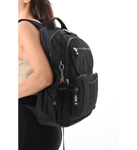 Büyük Boy Ultra L,x Maymuncuk Su İtici Özellikli Unisex Sırt Çantası (Siyah)