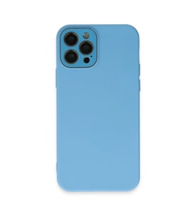 Mey İthalat® iPhone 12 Pro Kılıf Lansman Glass Kapak - Mavi