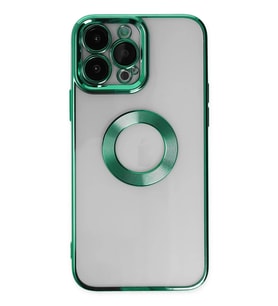 Newface Apple iPhone 14 Pro Max Kılıf Slot Silikon - Köknar Yeşili
