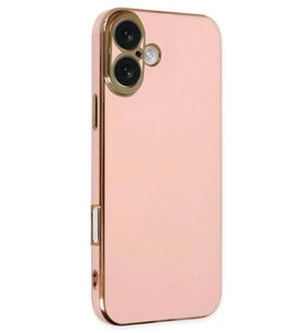 iPhone 16 Kılıf Volet Silikon - Pembe