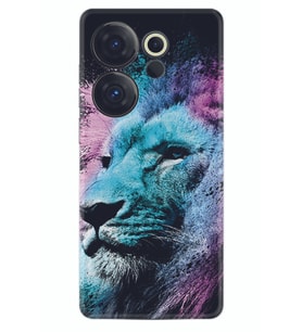 Camon 20 Premier 5g Kılıf Silikon Desen Özel Seri Pink Blue Leon 1603