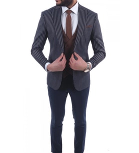 Kombinli Slimfit Drop 6 Takım Elbise