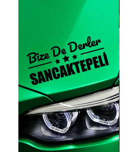 İstanbul Sancaktepe Siyah Araç Sticker  İstanbul Bize De Derler  Sancaktepeli 40x15 cm Oto Sticker