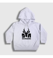 Presmono Unisex Çocuk Beyaz Logo Die Antwoord Kapüşonlu Sweatshirt 453888tt (Beyaz)