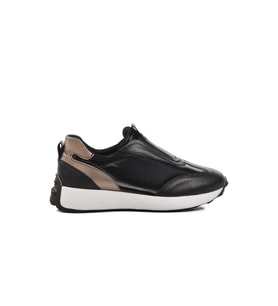 Ayakmod 7539 Siyah-Beyaz Slip-On Kadın Sneaker