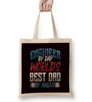 Engineer Father Papa Dad Daddy Stepdad Husband Father´s Day Bez Çanta Uzun Saplı