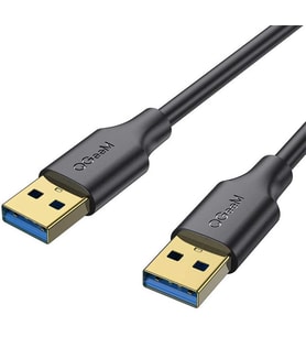 Kamera Soğutucu Araba Laptop Bilgisayar İçin İKİ Ucu da USB Kablo (1.83Metre) Şarj Data Veri Kablosu (Siyah)