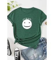 Unisex Dream Baskılı T-shirt (Yeşil)