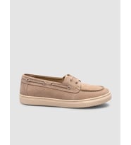 MonaMae %100 Hakiki Deri KremSüet Kadın Loafer