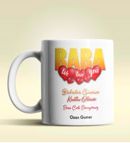 Kişiye Özel Baba Tasarımlı Beyaz Kupa Bardak