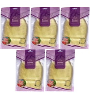 Derma Naturel Palmiye Lifi Örme Banyo Eldiveni (15*24CM) MS-04 (5 Li Set)