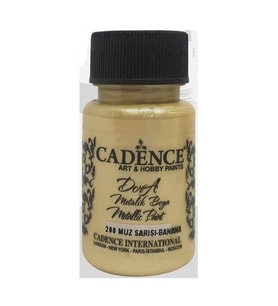 Cadence Dora Metalik Boya 50 ml. 200 Muz Sarısı 