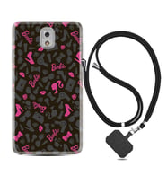 Samsung Note 3 4 5 8 9 20 Ultra 10 Lite Kılıf Boyun Askılı Silikon Barbie and Shoes 1413