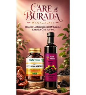 Reishi Mantarı Kapsül (60 Kapsül) & Karadut Özü 500 Ml