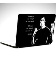 Bruce Lee Siyah Beyaz Laptop Sticker 17 inch (39X27CM)