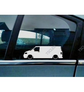 T5 Transporter panel van  Kapı Kelebek Cam Oto Sticker 17 CM 2 Adet