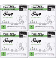 Sleepy Bebek Bezi Natural Beden:4 (7-14KG) Maxi 400 Adet Süper Ekonomik Fırsat Gross Pk