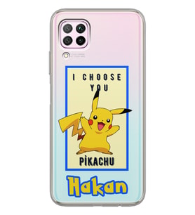 Huawei Pikachu Tasarımlı Şeffaf Telefon Kılıfı