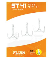 Fujin ST41 Üçlü Maket Balık İğnesi Nickel 2 no