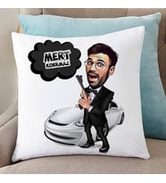 Kişiye Özel Ajan Bond Karikatürlü Yastık