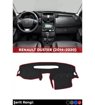 Renault Duster (2014-2020) 3d Torpido Koruma Kılıfı - Ön Göğüs Kaplama - Kırmızı Şerit