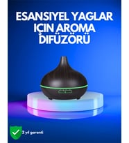 550 ml Kapasiteli Ultrasonik Difüzör – Yağsız Nemlendirici Kullanımıyla Uyumlu