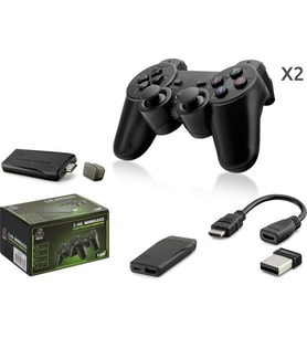 Hadron HD327 Kablosuz Çift Joystıck Retro Oyun Konsolu Game Stick Atari Oyunları (Siyah)