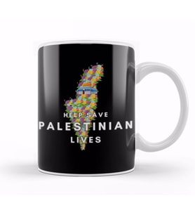 Help Save Palestinian lives Kupa Bardak Porselen