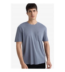 Defacto Regular Fit %100 Pamuk Gri Erkek T-Shirt G1286AX/GR504