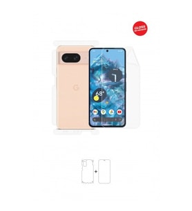 Google Pixel 8 Ön, Arka ve Yan 360 Derece Tam Kaplama Tpu Film