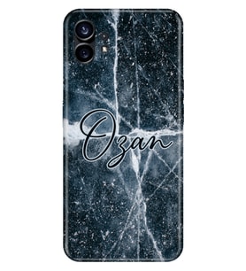 Nothing Phone 1 / 2 Kılıf İsim Yazılı Kişiye Özel Silikon Kapak Model-3 (Çok Renkli)