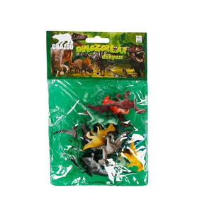 Crazoo Dinozorların Dünyası Poşetli Hayvan Oyun Seti 07051 Turuncu