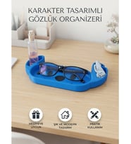 Karakter Figür Tasarımlı Gözlük Tutucu ve Çok Amaçlı Organizer