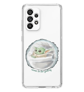 Samsung Galaxy A32 Uyumlu Yoda Tasarımlı Şeffaf Telefon Kılıfı