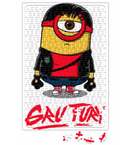 Minion Kung Fury Gru Fury Puzzle 240 Parça Yapboz