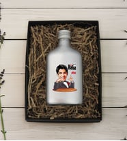 BK Gift Hediye Kutulu Kişiye Özel The Baba Karikatürlü Gümüş Tasarım Cam Şişede 200 ml Kolonya-4, Babaya Hediye, Babalar Günü Hediyeleri, Hediyelik Baskılı Kolonya