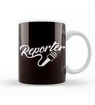 Reporter Journalist Author Writer Journalism Press Free News Kupa Bardak Porselen