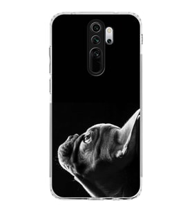 PrintiFy Xiaomi Redmi Note 8 Pro ile Uyumlu Köpek 1 Kamera Korumalı Şeffaf Kılıf