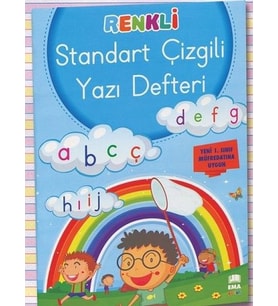 Ema - A4 Dik Temel Harfler Yazı Defteri Klavuz Çizgili 2 adet