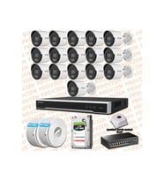 Provzen Hikvision 16 IP 4MP ColorVu Mikrofonlu Güvenlik Kamerası Olay Anında bildirim