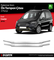 Ford Courier Krom Ön Tampon Çıtası 2 Prç. 2018-2022
