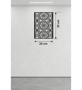 Selçuklu Yıldızı Temalı Ahşap Duvar Tablosu - 25X35 Cm Kesim Dekoratif Pano