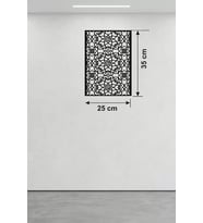 Selçuklu Yıldızı Temalı Ahşap Duvar Tablosu - 25X35 Cm Kesim Dekoratif Pano