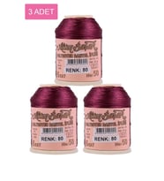 3 Adet Altınbaşak Oya ve Dantel İpi 20 gr - Royaleks - No: 080