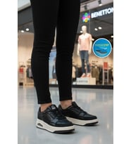 United Colors Of Benetton Beyaz Bağcıklı Cilt Kadın Spor Ayakkabı BNI-12133 G