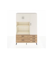 Hyperion Dolap 7 Raflı 5 Çekmeceli 3 Kapaklı 132x44x195 Aytaşı-Aytaşı/Çam